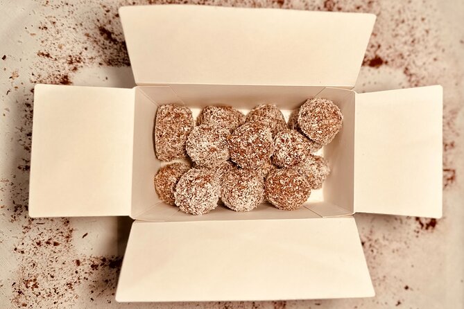 1.5h Hands on Chocolate Workshop: Truffles & Tasting - Step two: shaping a mountain of chocolate