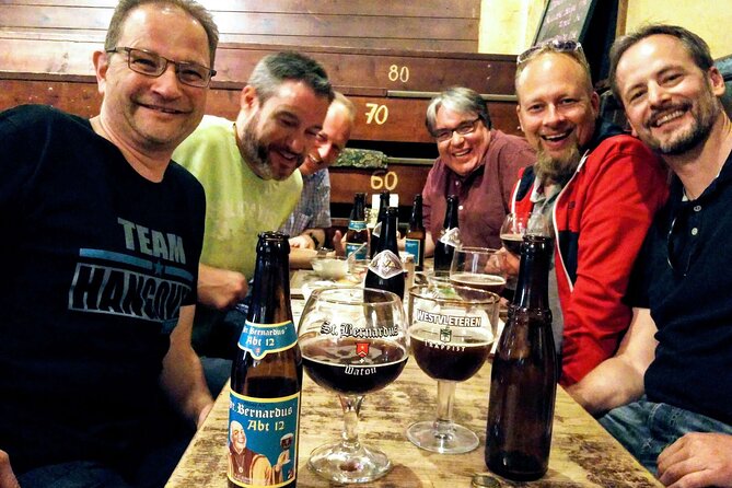 Bruges Beer Tour with chocolate pairing by a young local - The main tasting at Bruges beer haunts