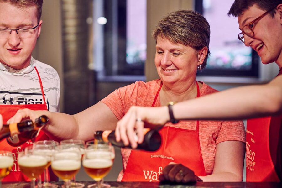 Brussels: Belgian Waffle Making Workshop with Beer Tasting - The final beer and the recipe to take home