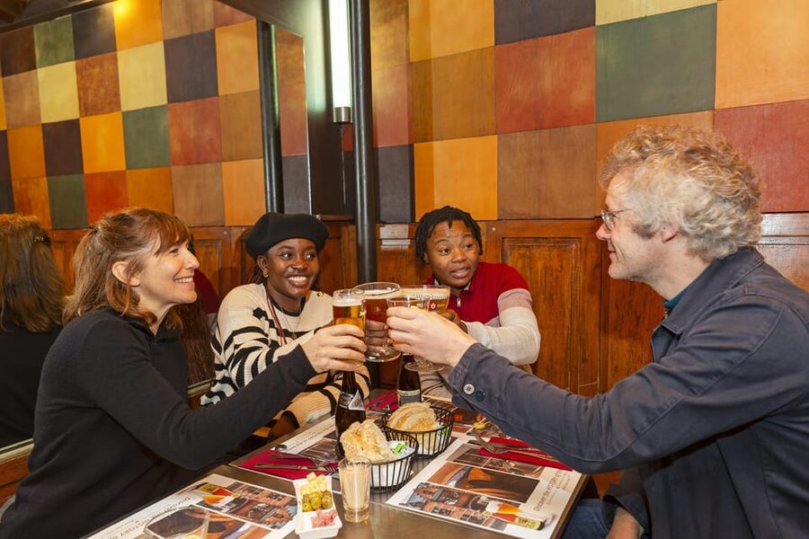 Brussels Food Tour: Main Dish, Beer, Waffle & Chocolate - Boulette, Belgian fries, and a real main course