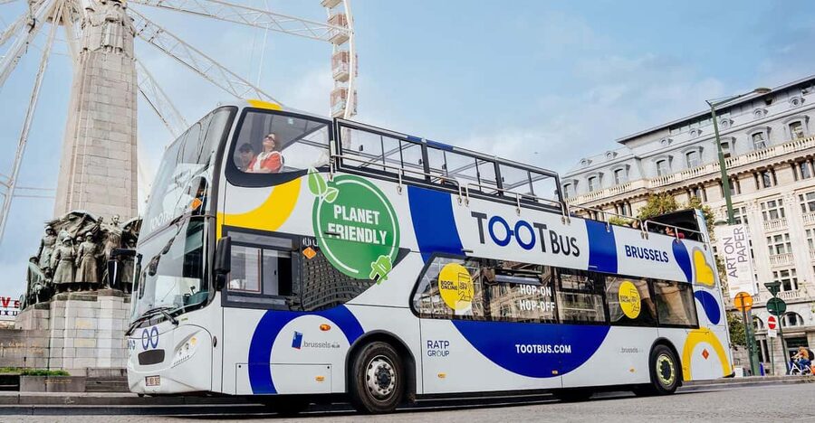 Brussels: Hop-On Hop-Off Bus Tour& Belgian Beer World Museum - The 11 red-route stops, from the station to the Atomium