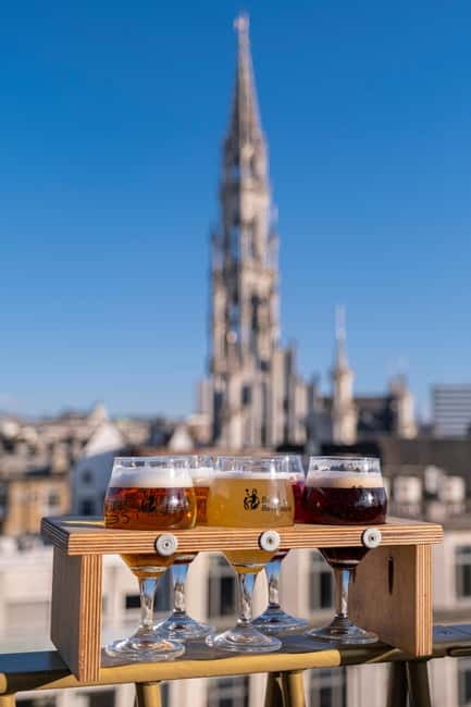 Brussels: The Belgian Beer World Experience & Beer Tasting - The Beerlab Skybar and Brussels views