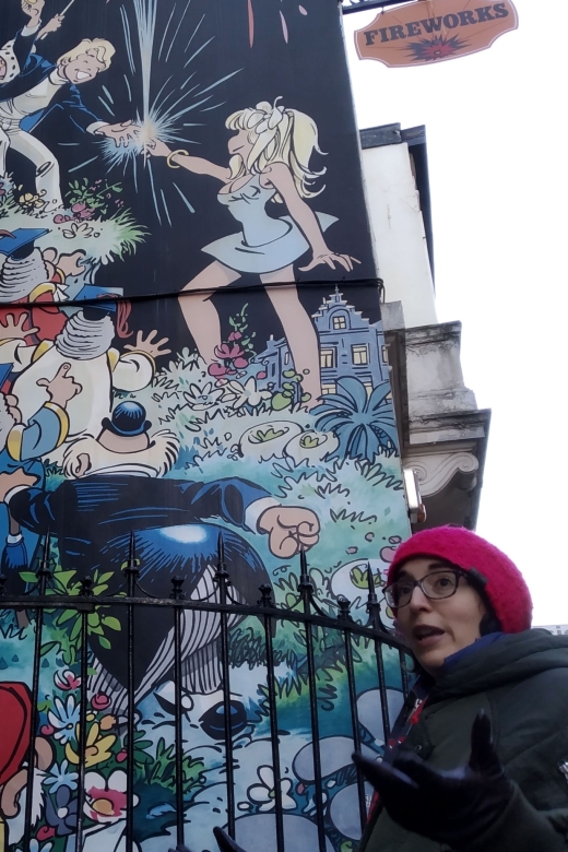 Brussels: The comic book walls walking tour - Learning how French-Belgian comics are drawn