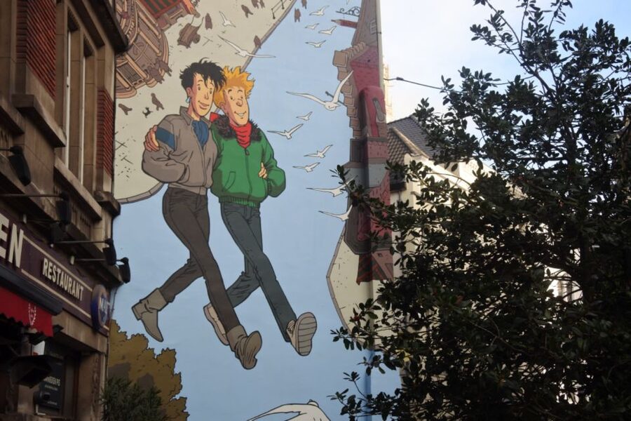 Brussels: The comic book walls walking tour - The guide makes a real difference