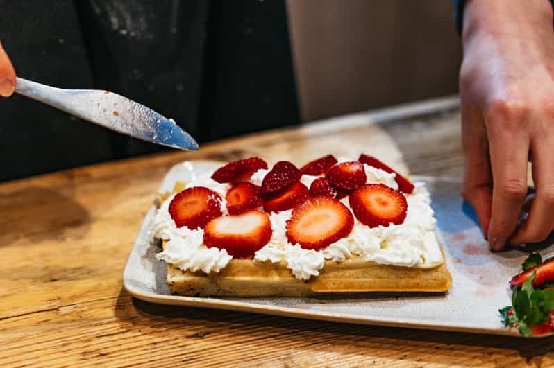Brussels: Waffle Making Workshop - All You Can Eat - Friendly for solo visitors and group occasions