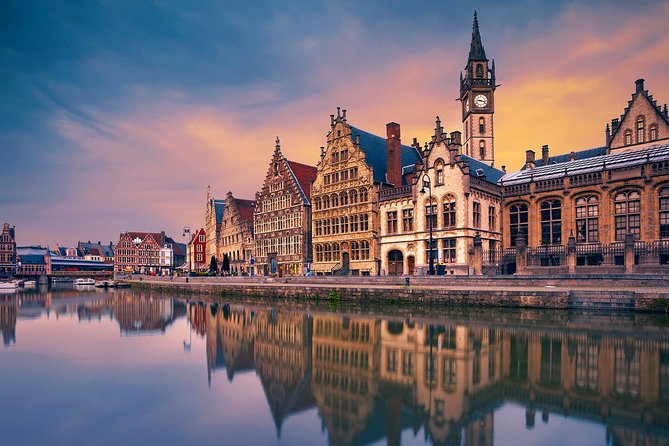Excursion to Antwerp and Ghent by bus from Brussels with stop at the Atomium - Ghent opens with towers and medieval streets