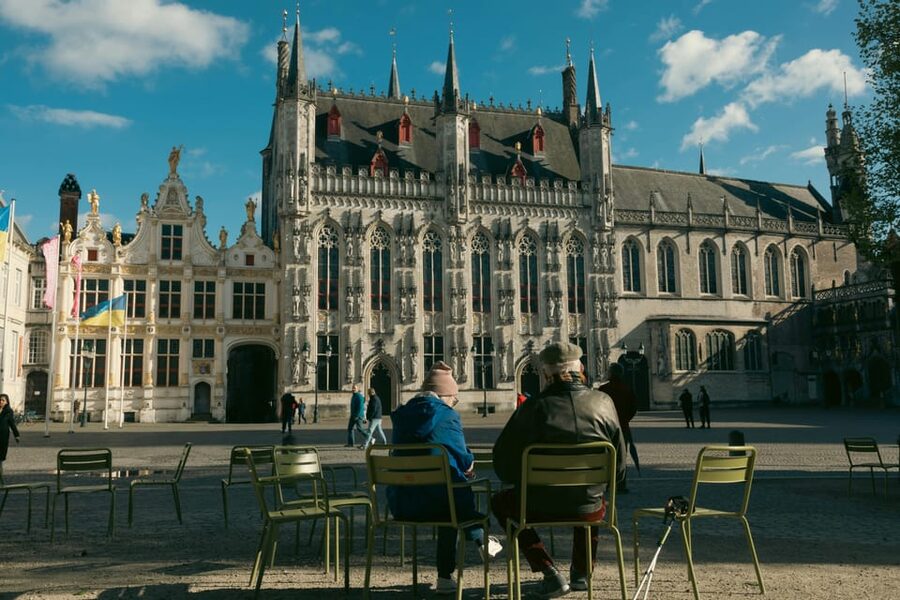 From Zeebrugge: Ghent and Bruges Shore Excursion - Bruges first, with Market Square at the center