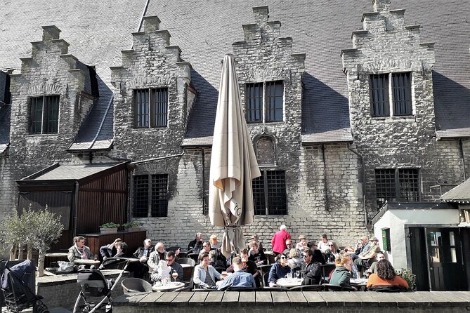 Ghent Beer and Sightseeing Adventure - The Market Hall and a canalside café