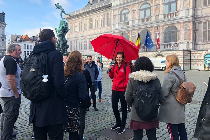 Historical Walking Tour: Legends of Antwerp - Hendrik Conscience Square adds books and baroque