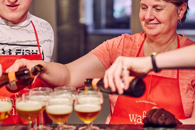 The Waffles 'n Beer Workshop in Brussels Centre - Baking and eating Brussels waffles