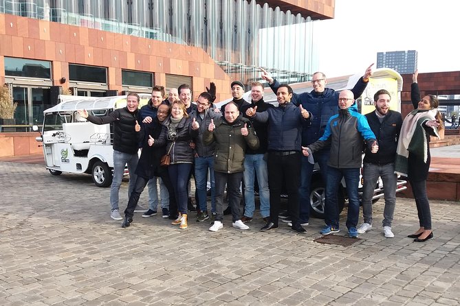 TukTuk Tour through historic Antwerp 2.5h - Het Steen and the Scheldt view