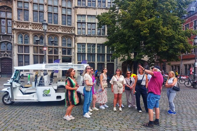 TukTuk Tour through historic Antwerp 2.5h - Finishing at Grote Markt
