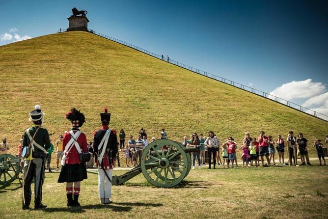 Waterloo Private Battlegrounds Tour with Lion Hill - Lion’s Mound and the view across Waterloo